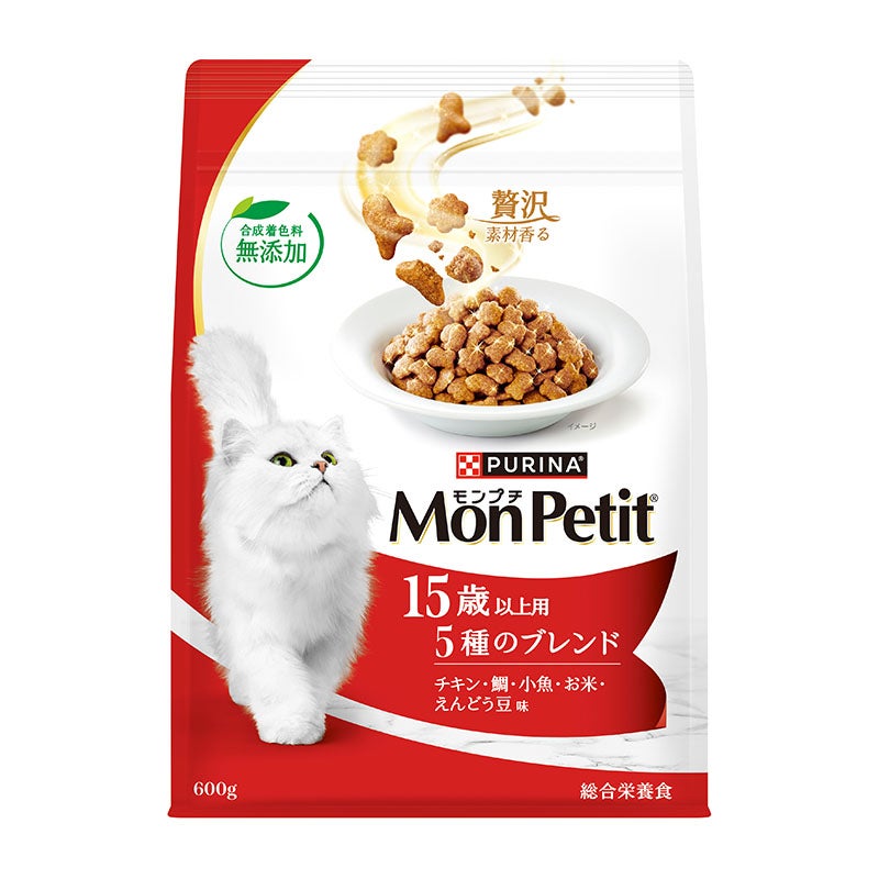 ミルク　モンプチ ドライフード 18kg 15歳以上用 モンプチ ドライ 15歳以上のシニア猫用 5種のブレンド - ピュリナ モンプチ